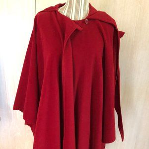Molina Red Irish Walking Cape w/ Hood